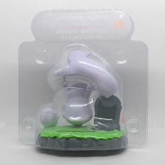 👻 Solar Swinging Ghost Halloween NWT 👻Halloween Decor 👻 4” - Picture 2 of 2